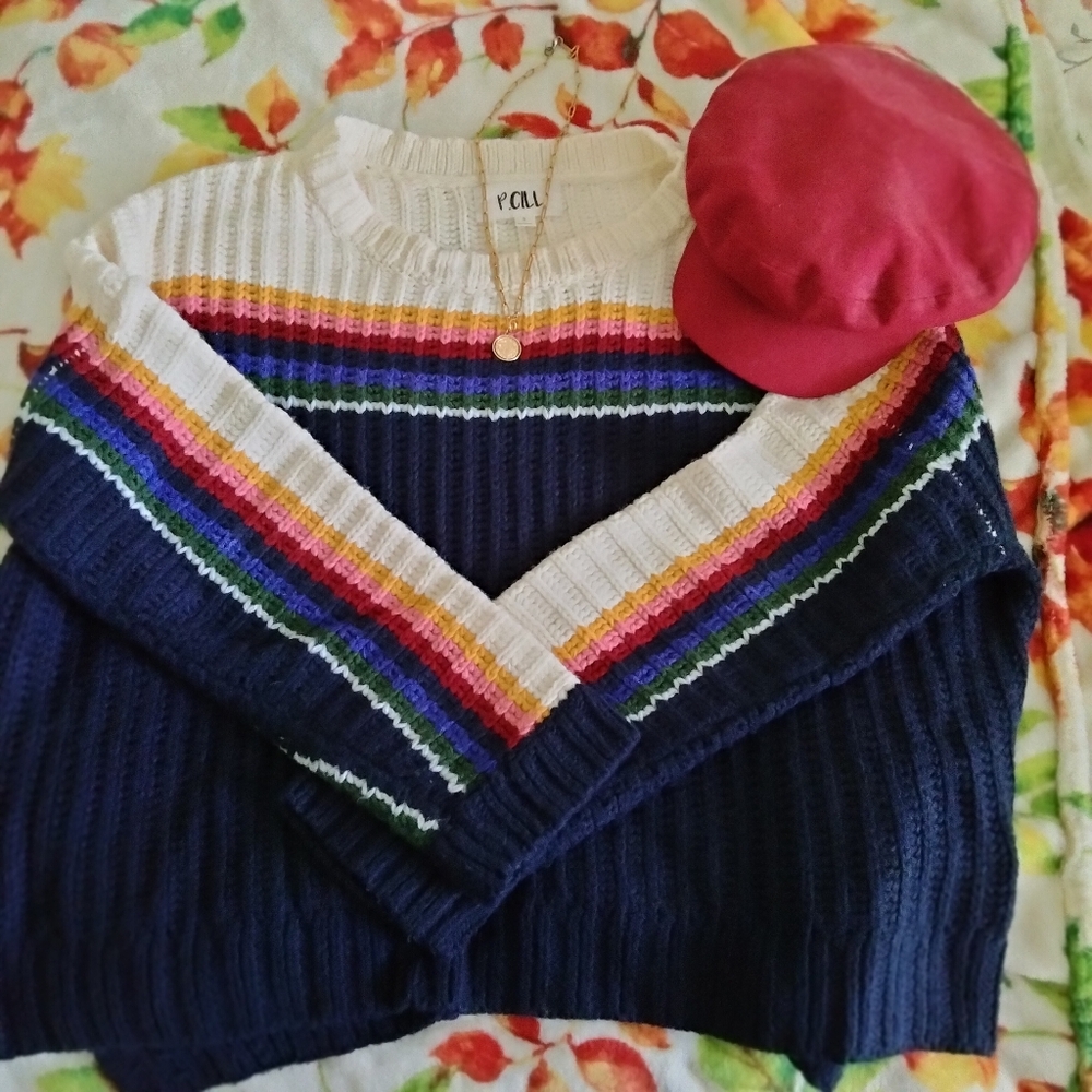 P.Cill Rainbow 🌈 knit sweater